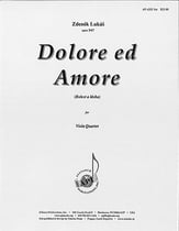 Dolore ed Amore, Op. 347 Viola Quartet cover